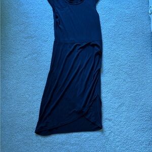 Joe & Elle Blue Tie Front Sleeveless Sheath Dress